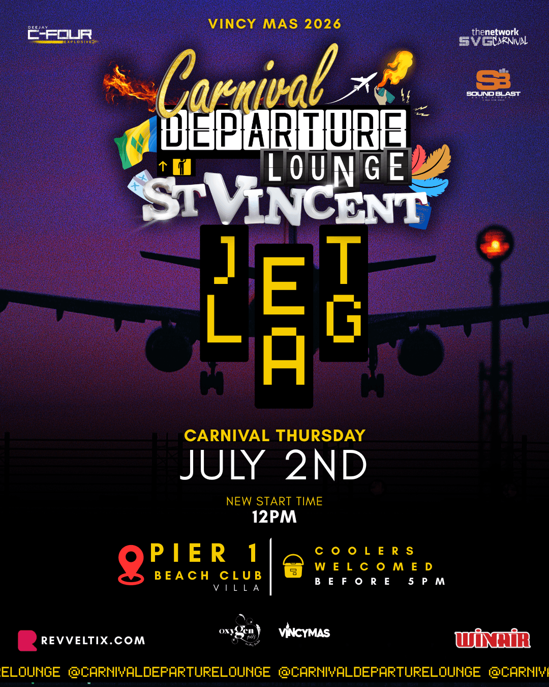 CARNIVAL DEPARTURE LOUNGE SVG | Vincy Mas 2026