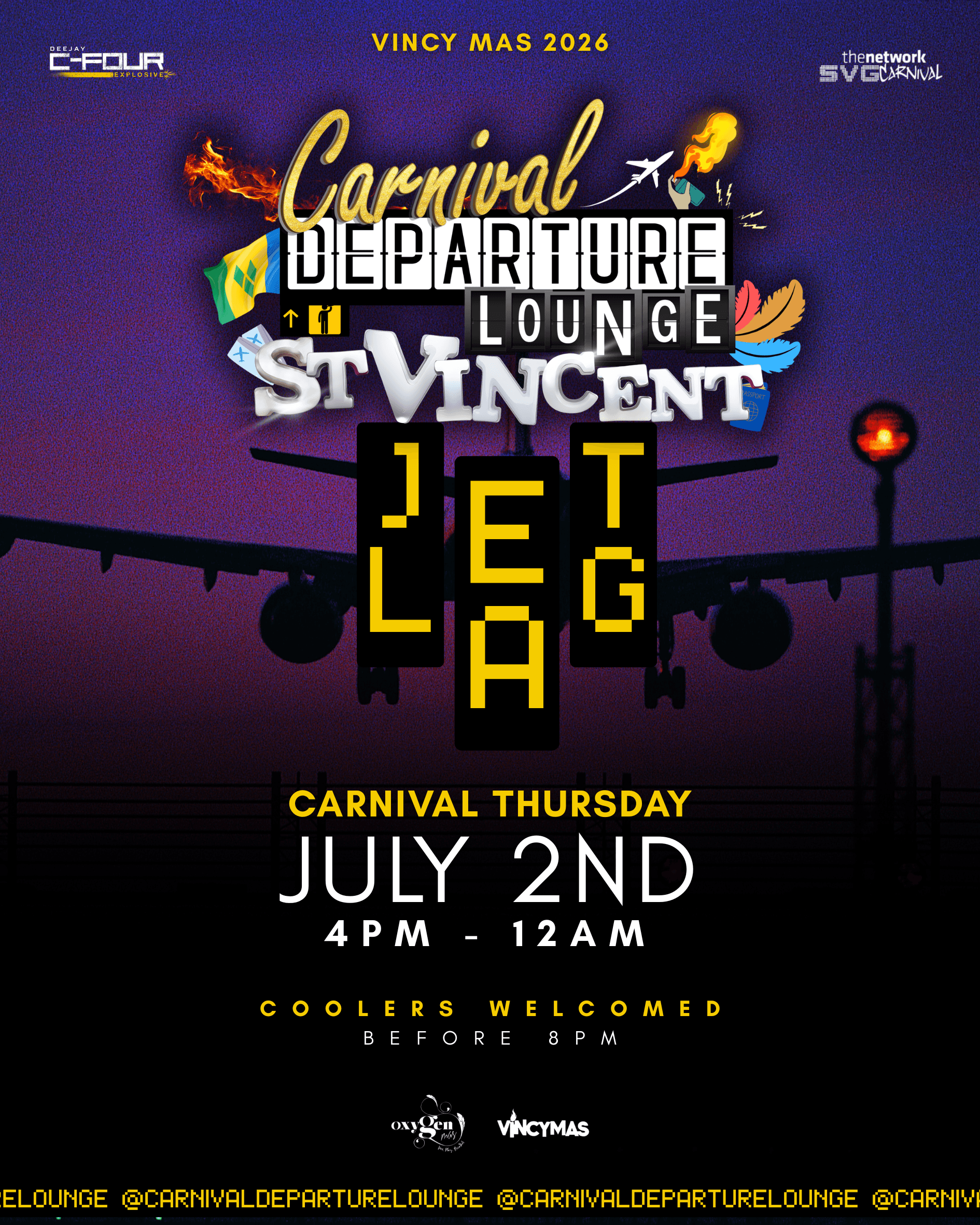 CARNIVAL DEPARTURE LOUNGE SVG | Vincy Mas 2026