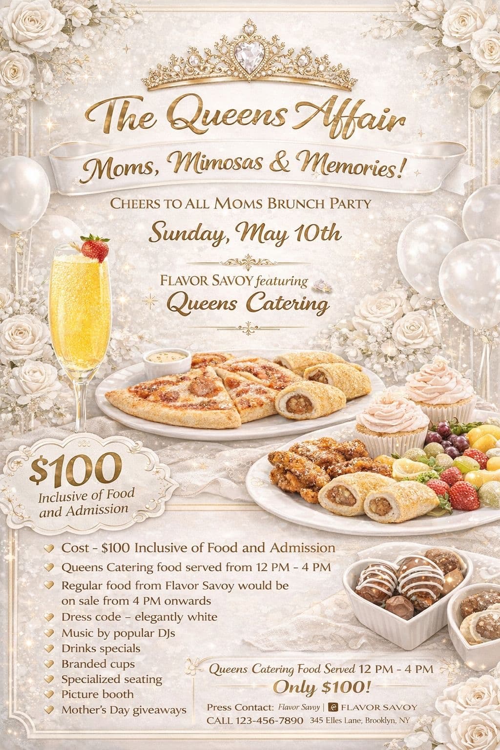 The Queen’s affair/Mother’s Day brunch