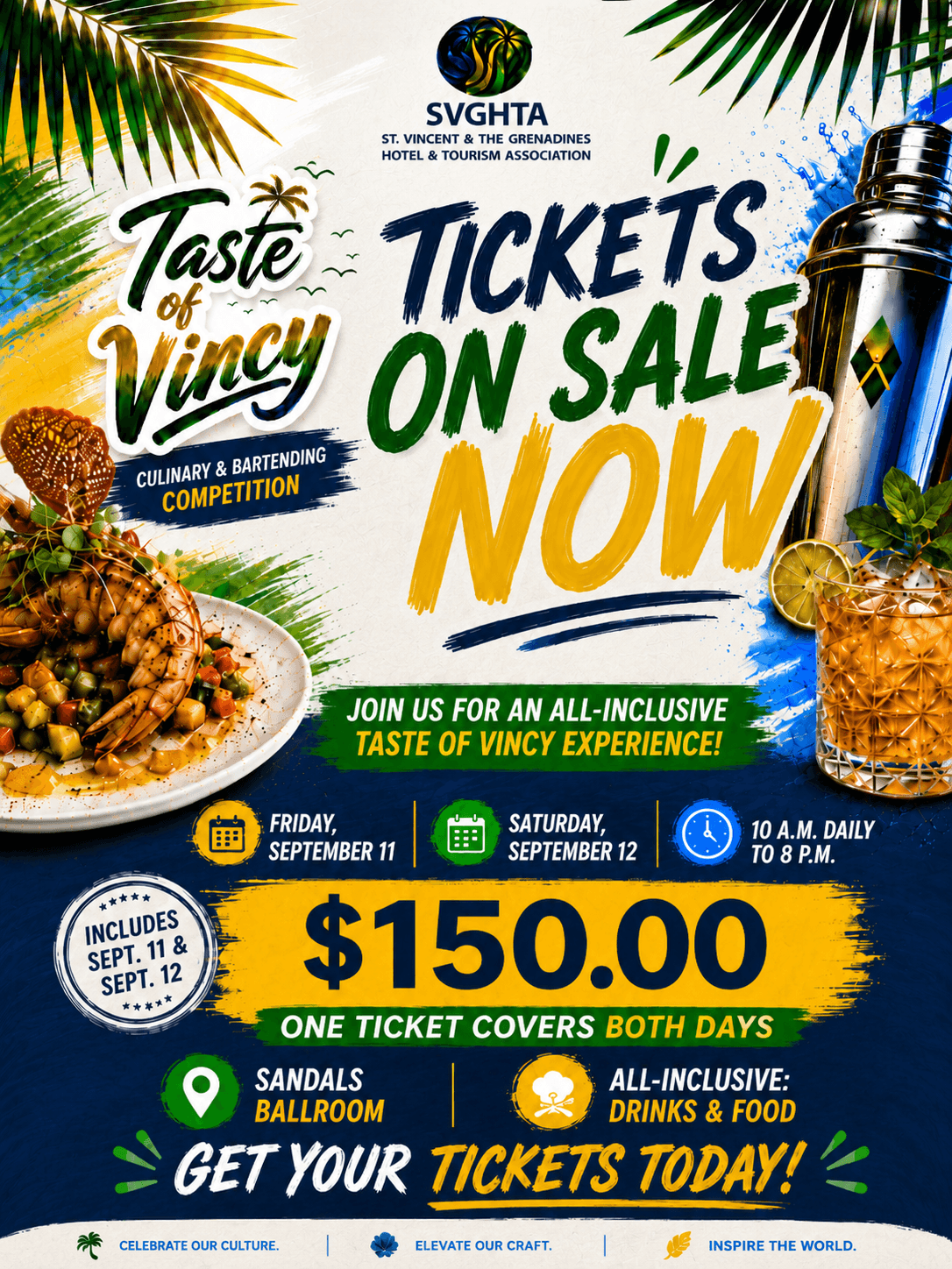 Taste of Vincy Culinary & Bartending Competition